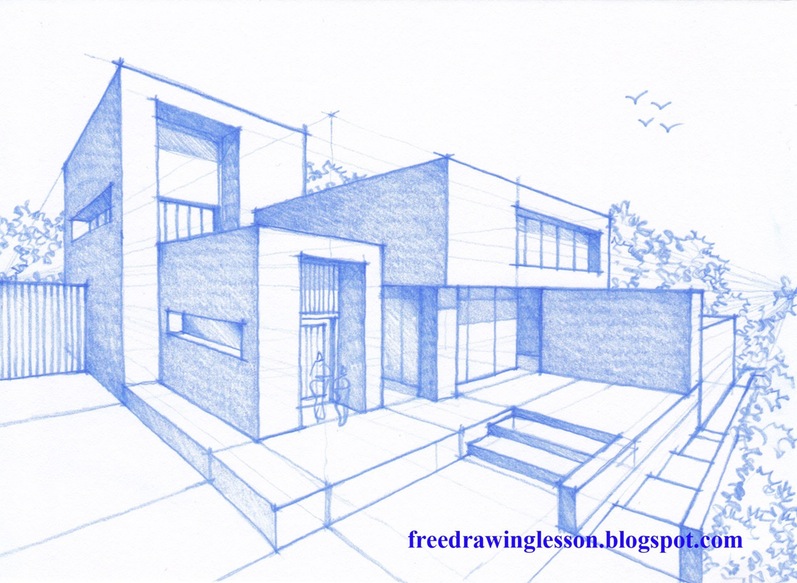 Dibujo De Una Casa Moderna Blog De Dibujo